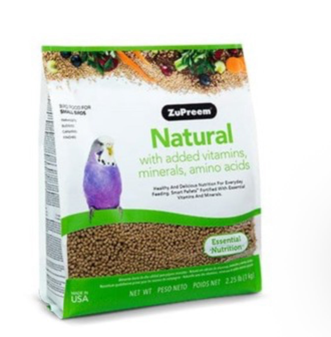 ZuPreem Natural For Small Birds