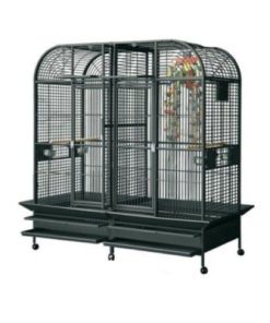 Double Macaw Parrot Cage Black